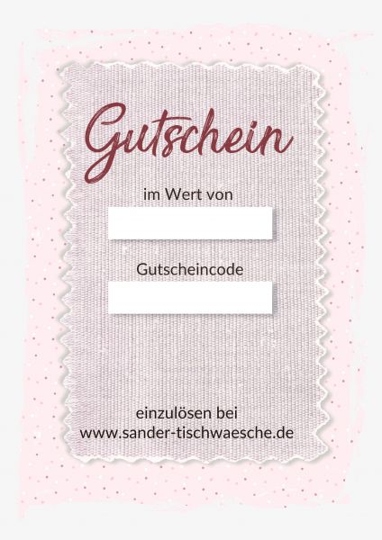 Gutschein Rosa