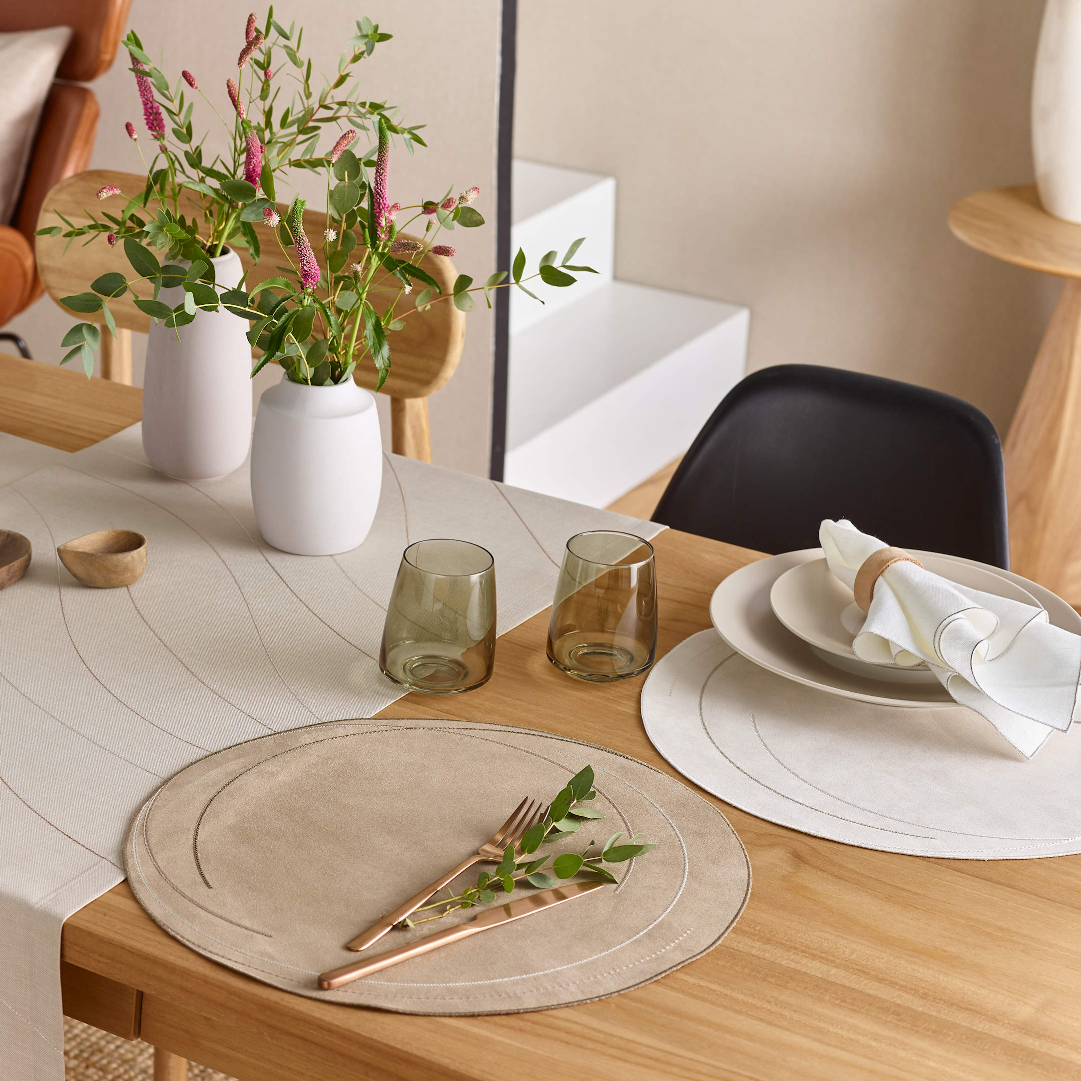 Deckchen Tischwäsche Sander and Tischläufer MONTREUX oder Sander table | von home