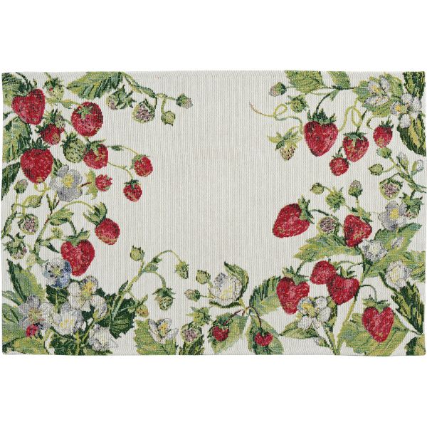 2 Tischsets Gobelin STRAWBERRY