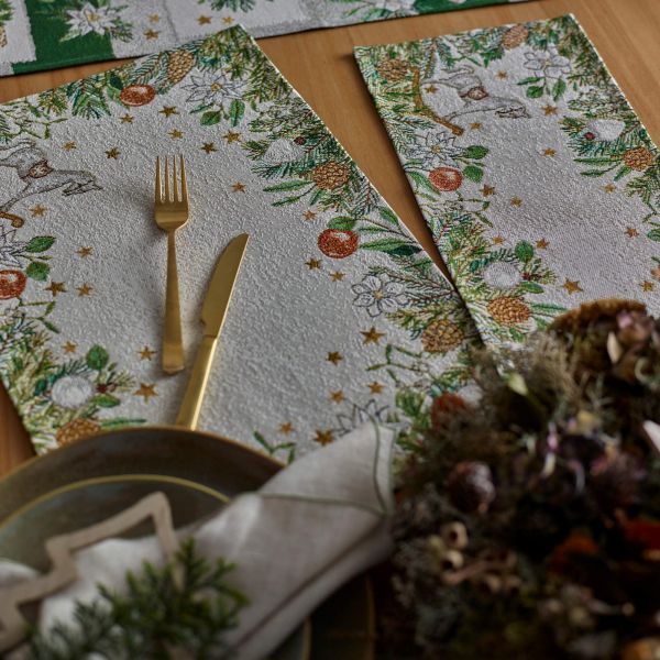 Tischband/Tischläufer Gobelin CHRISTMAS FRAME