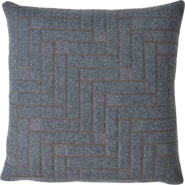 Kissenhülle TETRA WOOL mit Stickerei