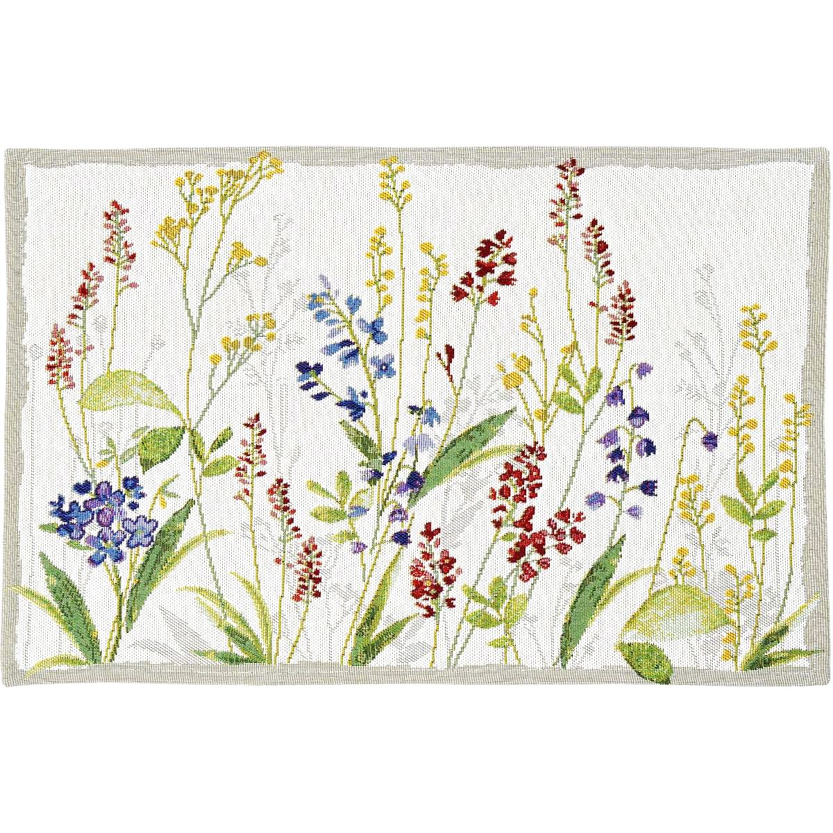 Tischsets MEADOW Gobelin Sander | Tischsets | 2 FLOWER Tischideen Tischwäsche Sander |