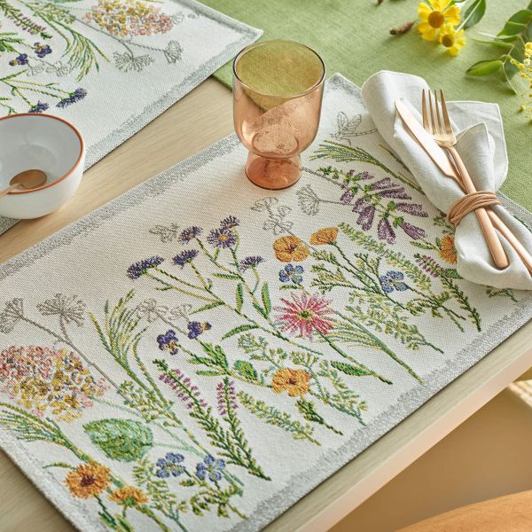 2 Tischsets Gobelin GARDEN DELIGHT