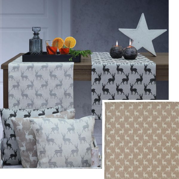 Mitteldecke SELVA beige und ecru